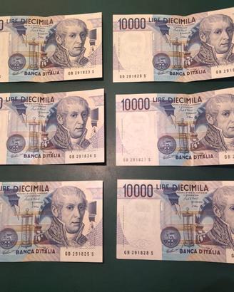 banconote fior di conio consecutive