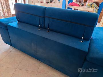 divano due posti blu navy