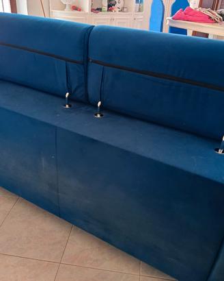 divano due posti blu navy