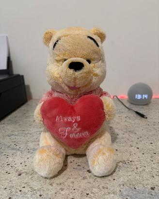 peluche romantico con cuore rosso