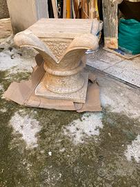 Base per tavolino (di Travertino  romano)