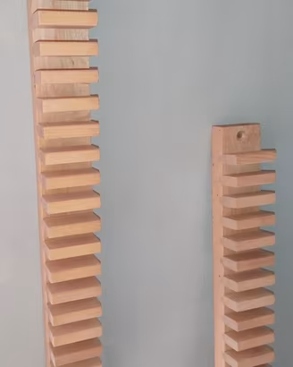 Coppia di porta cd in legno da muro Ikea