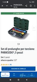 SET di PROLUNGHE PER TORSIONE PARKSIDE