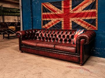 Divano club Chester Chesterfield bordeaux inglese 
