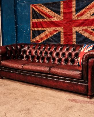 Divano club Chester Chesterfield bordeaux inglese 