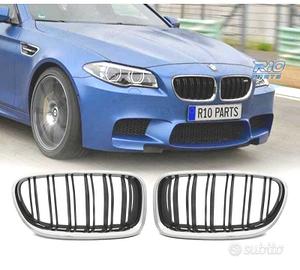 GRIGLIE BMW F10 F11 10-16 LOOK M5 NERO CROMATO