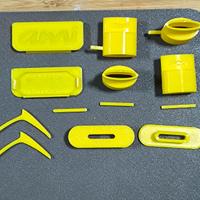 Accessori 3D per Citroen Ami - 10 pezzi Giallo