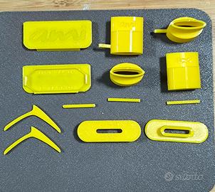 Accessori 3D per Citroen Ami - 10 pezzi Giallo