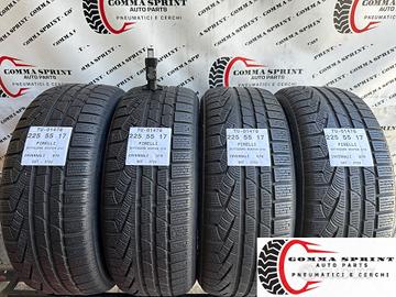 4 PNEUMATICI 225/55 R17 PIRELLI INVERNALI 75%