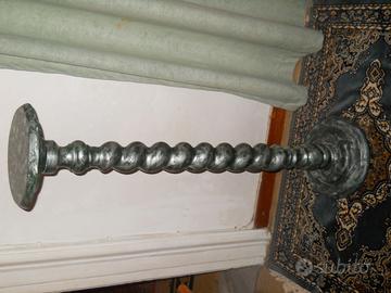 Piantana in legno marmorizzato