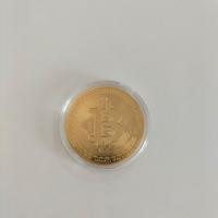 Moneta Bitcoin Collezione Finitura Dorata