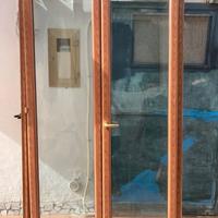 Finesta completa in alluminio effetto legno