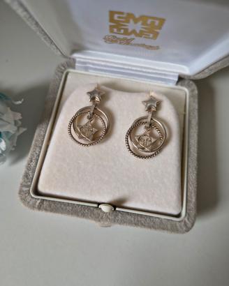 Orecchini pendenti stelle in argento 925