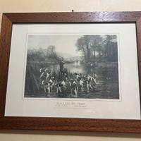 N. 2 quadri con scene di caccia