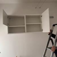 Mobile ikea besta bianco con mensole