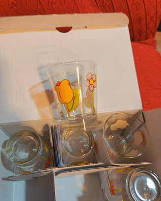 Set 5 Bicchierini Caffè Vetro THUN Happy Country