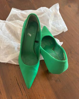 Décolleté Zara verdi accese / fluo (Taglia 38)