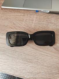 Set di 3 Occhiali da sole bianchi rettangolari Y2K