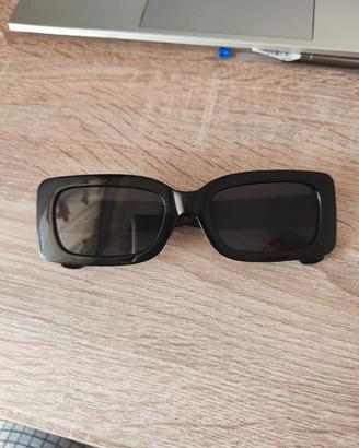 Set di 3 Occhiali da sole bianchi rettangolari Y2K