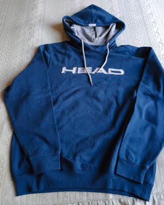 felpa blu Head Con cappuccio 