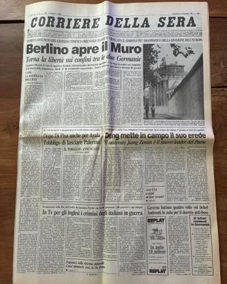 Caduta MURO DI BERLINO 10/11/1989 corr. della sera