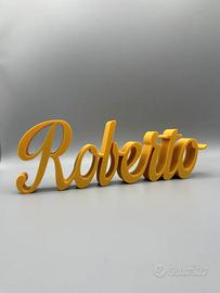 Nome personalizzato per compleanno e feste