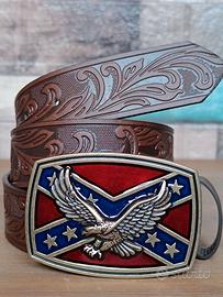 Cintura nuova Western Cowboy Boho Country Fibbia