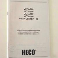 libretto istruzioni diffusori Heco Audio - Victa
