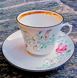 Tazza porcellana Bohemia dipinta mano  ine '800