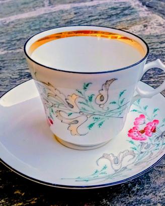 Tazza porcellana Bohemia dipinta mano  ine '800