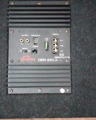 Dragster DER 210.A  subwoofer attivo per auto