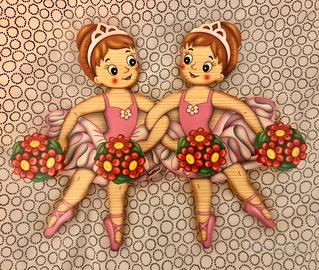 Appendiabiti ballerine danza legno Bartolucci