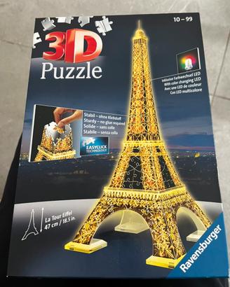 Puzzle 3D tour eiffel