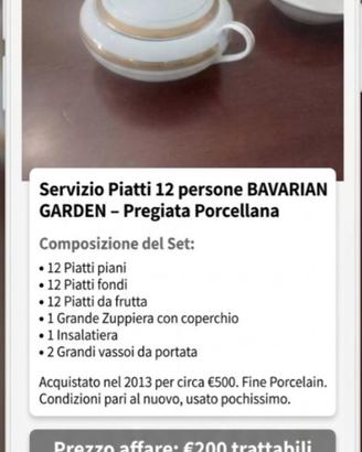 Servizio di piatti da 12