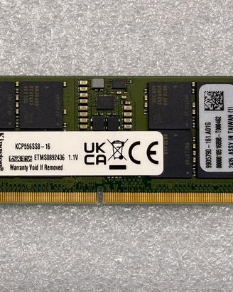 RAM KINGSTON DDR5 16gb 5600Mt/s