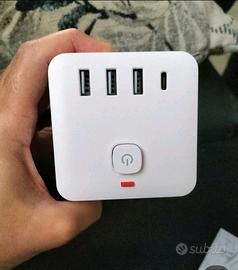 Multipresa Cubo 7-in-1 - Ideale per Casa e Ufficio