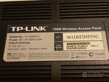 ACCESS POINT TP-LINK 108M TL-WA601G