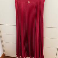 Gonna Twinset plissettata in raso