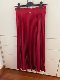 Gonna Twinset plissettata in raso