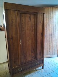 Armadio guardaroba  inizio '900 in castagno