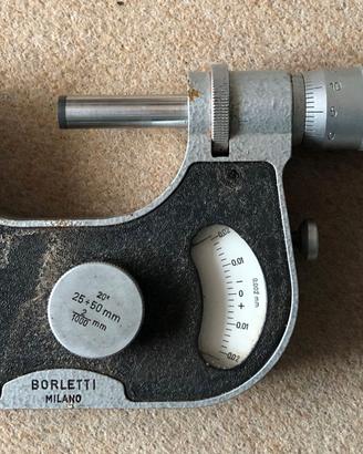 Micrometro Borletti 25 / 50 mm.