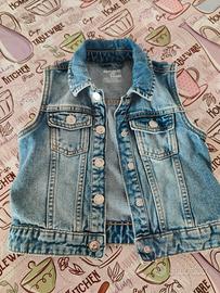 gilet jeans bambina 