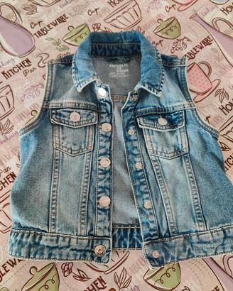 gilet jeans bambina 
