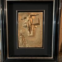 Salvador dali crucifixion quadro bassorilievo