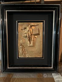 Salvador dali crucifixion quadro bassorilievo
