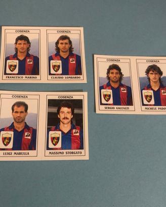 Lotto Cosenza Marulla Calciatori Panini 1989-90