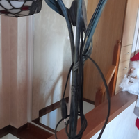 Piantana verde in ferro lavorata con coppe