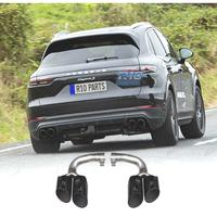 TERMINALI SCARICO PORSCHE CAYENNE 17- LOOK S NERO