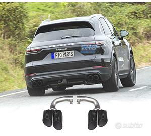TERMINALI SCARICO PORSCHE CAYENNE 17- LOOK S NERO