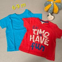 2 maglie bimbo 6-9 mesi